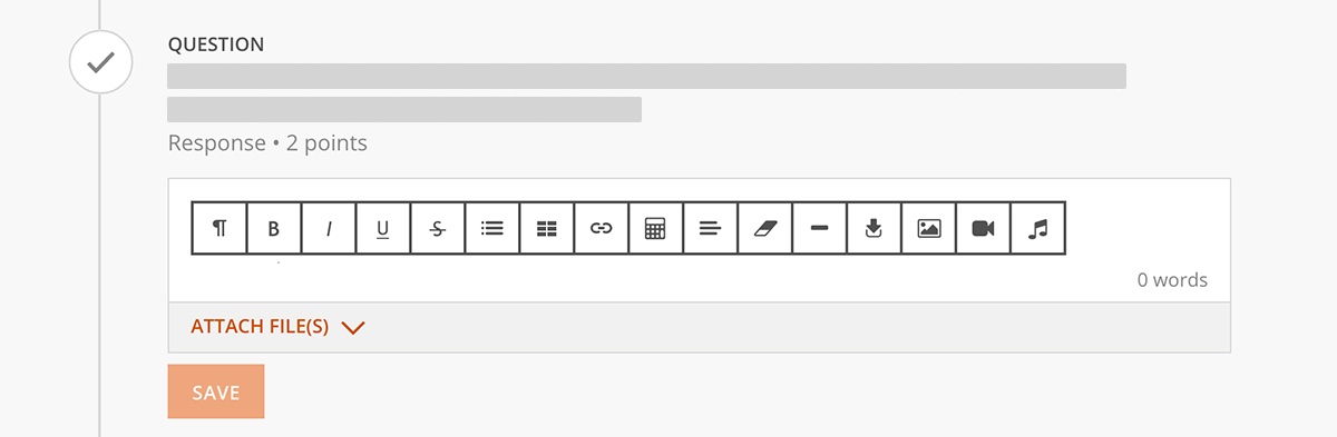 Response question type